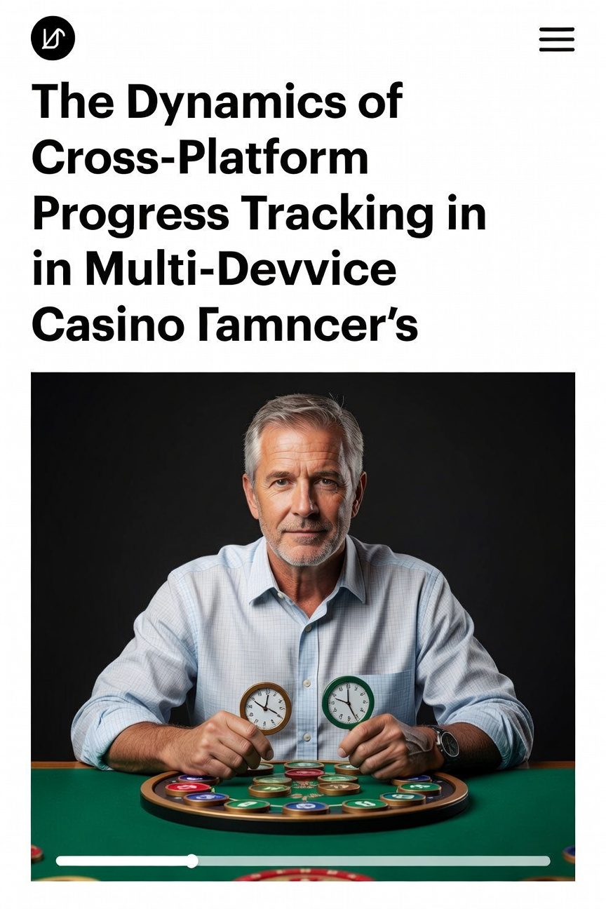 Darstellung der Synchronisation von Spielerfortschritt über Smartphone, Tablet und Desktop in Casino-Umgebungen